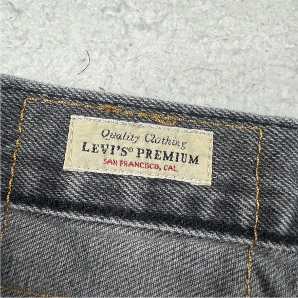 Levi’s Premium Lot Stay Loose Jeans Size 34x32 Fits 34x30 Gray Wash - Picture 4 of 10